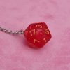 Red D&D D20 Dice Earrings - Image 3