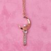 Pearl & Jewel Wand Necklace - Image 3