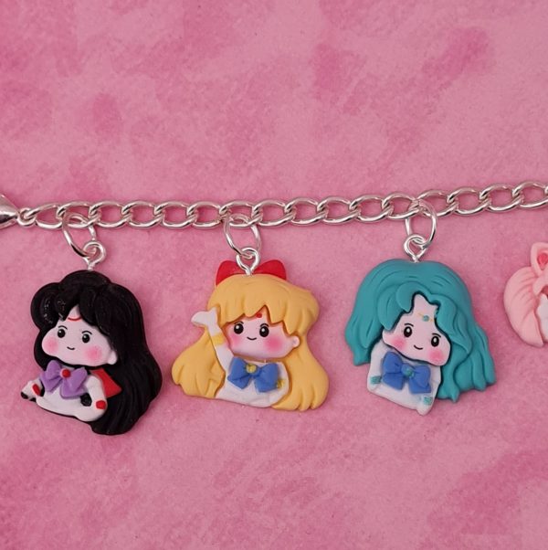 Kawaii Anime Girl Charm Bracelet - Image 3