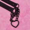 Black Chained Heart Choker - Image 3