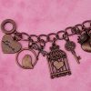 Vintage Hearts & Roses Charm Bracelet - Image 3