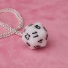White D&D D20 Dice Necklace - Image 4