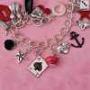 Red Rockabilly Charm Bracelet - Image 4