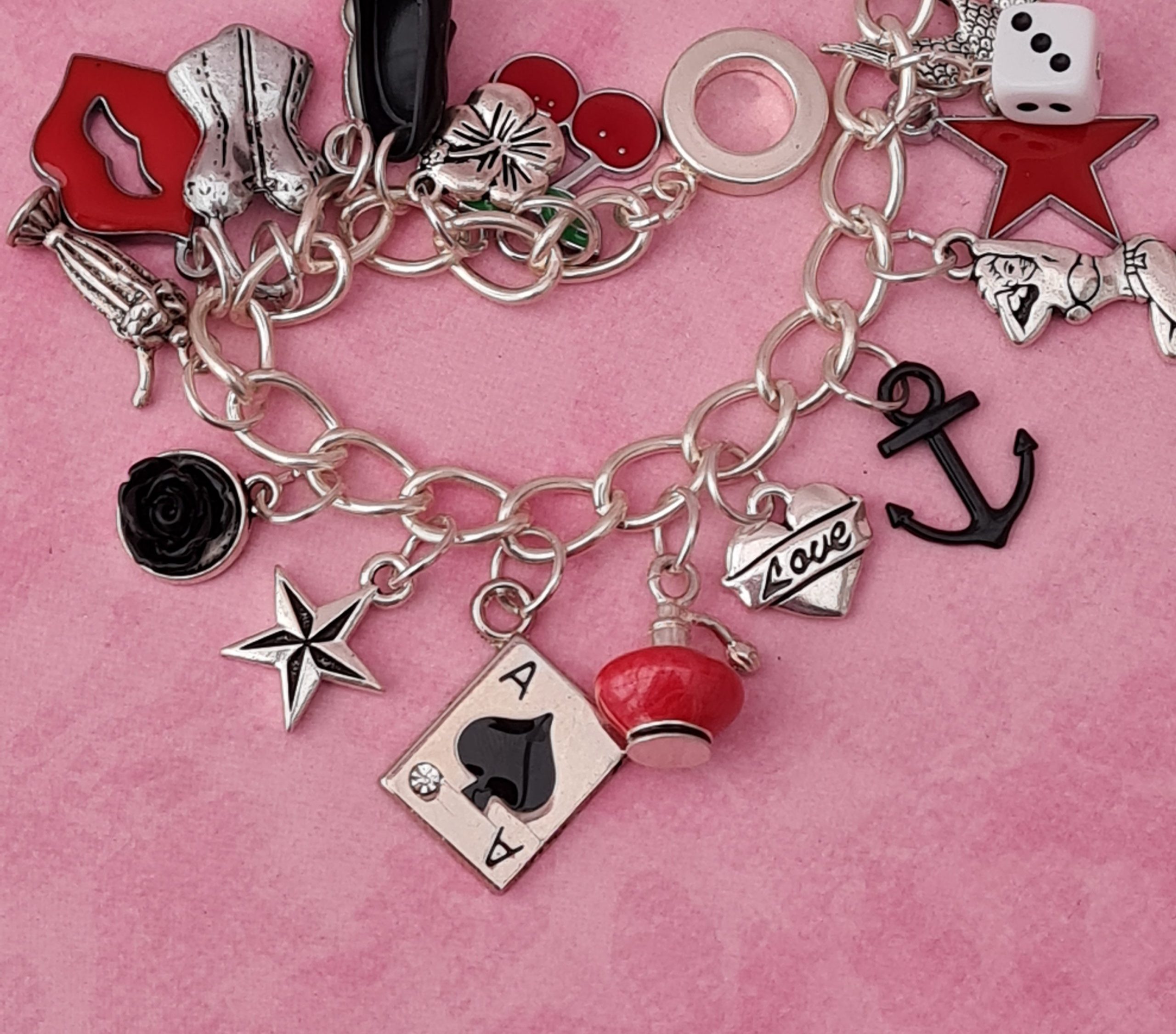 Gothic Wiccan Charm Bracelet – Biohazard Candy