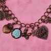 Vintage Hearts & Roses Charm Bracelet - Image 4