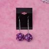 Purple D&D D20 Dice Earrings - Image 4
