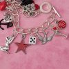Red Rockabilly Charm Bracelet - Image 5
