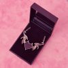 Black Winged Heart Necklace - Image 5