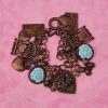 Vintage Hearts & Roses Charm Bracelet - Image 5
