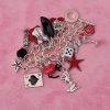 Red Rockabilly Charm Bracelet - Image 6