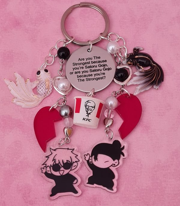 Gojo and Geto Breakup Keychain - Image 2