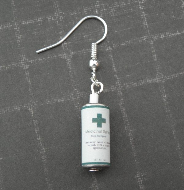Resident Evil First Aid Spray Earrings - Image 3