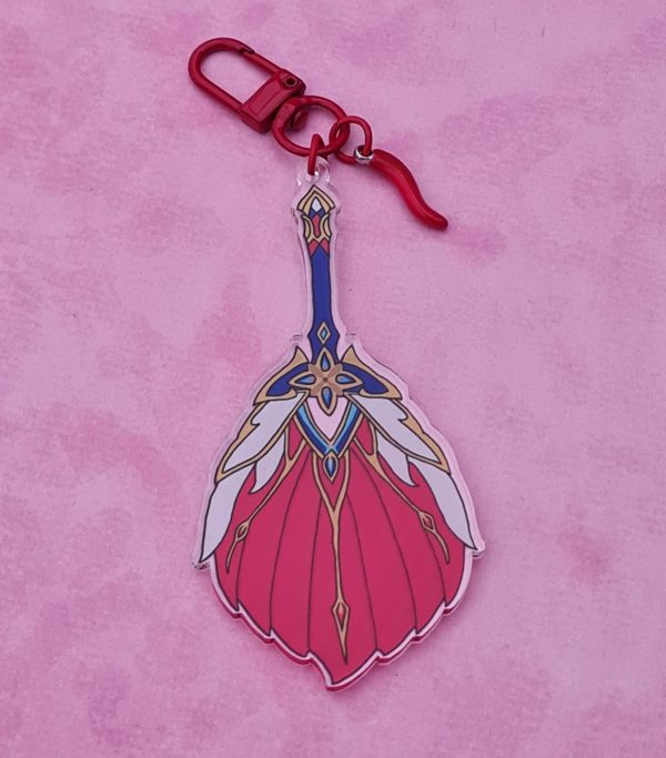 Honkai Star Rail Jiaoqiu Fan Keychain