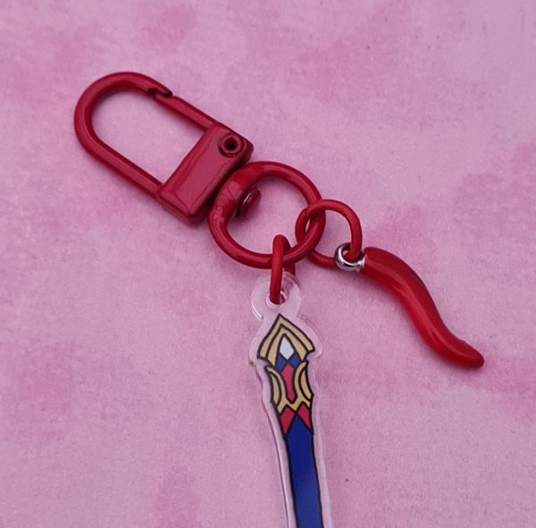 Honkai Star Rail Jiaoqiu Fan Keychain - Image 3