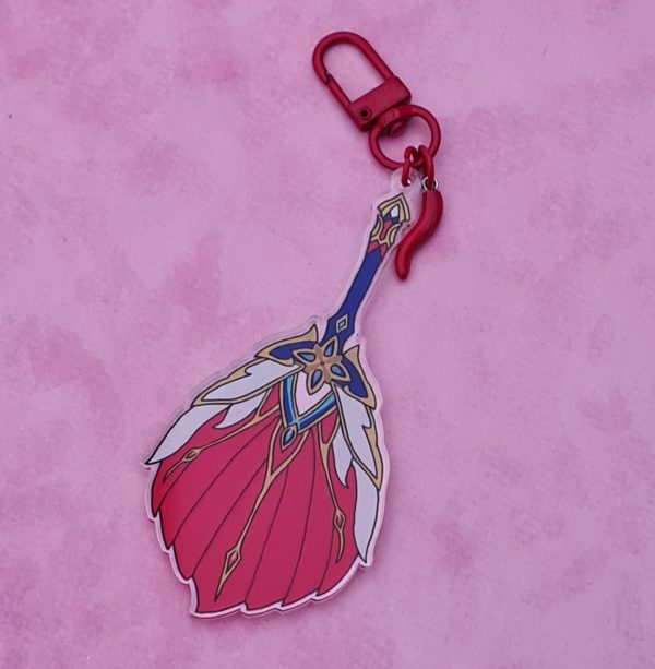 Honkai Star Rail Jiaoqiu Fan Keychain - Image 6