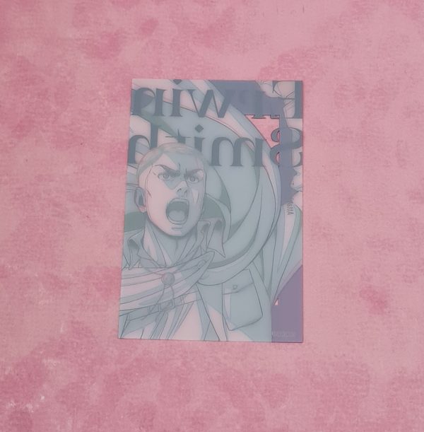 Attack On Titan Erwin Smith Plastic Card - Image 3