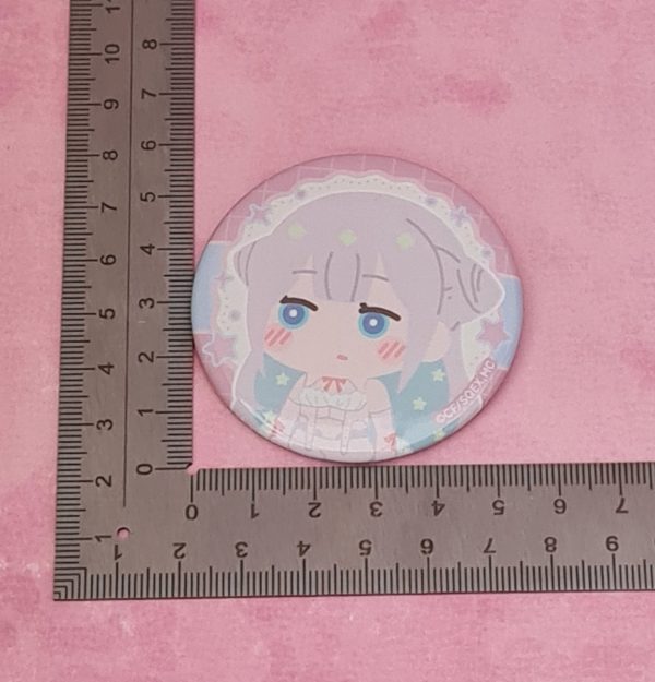 The Magical Girl and the Evil Lieutenant Byakuya Mimori Badge - Image 2