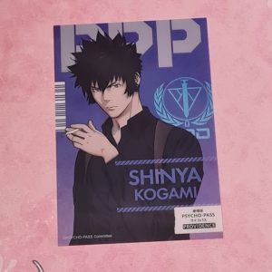 Psycho Pass Shinya Kogami A6 Clear Card