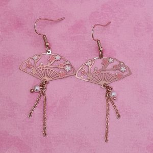Japanese Fan Earrings