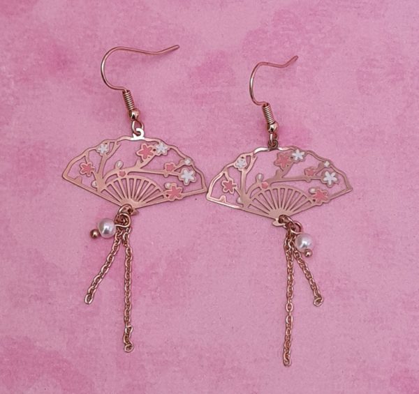 Japanese Fan Earrings