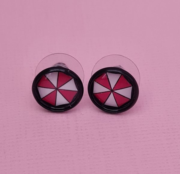 Resident Evil Umbrella Corporation Stud Earrings
