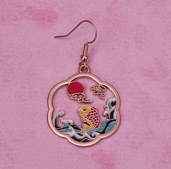 Japanese Koi Earrings - Image 2