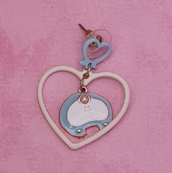 Kawaii Heart Bear Butt Earrings - Image 2
