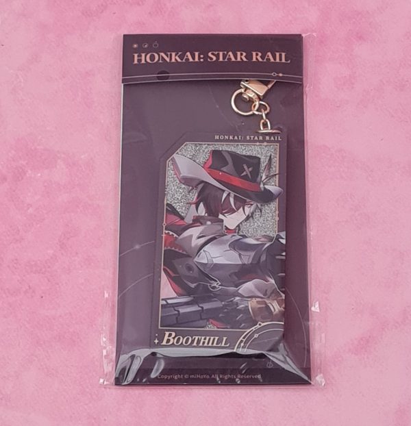 Honkai Star Rail Boothill Glitter Shaker Keychain