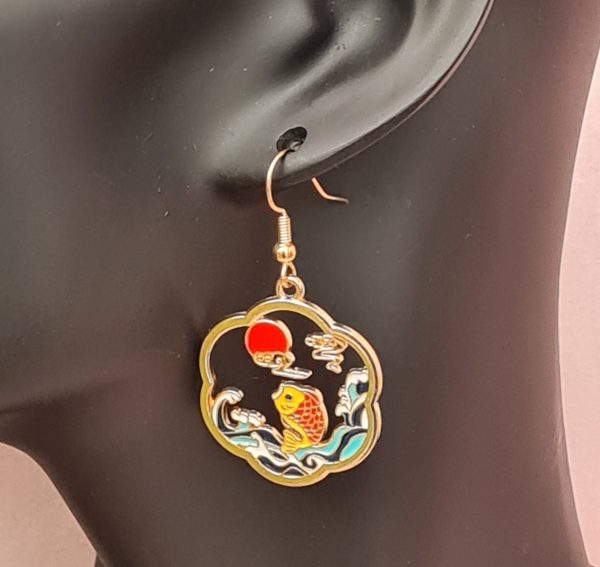 Japanese Koi Earrings - Image 3