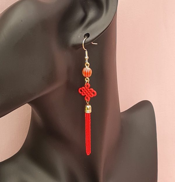 Japanese Lantern Earrings - Image 3