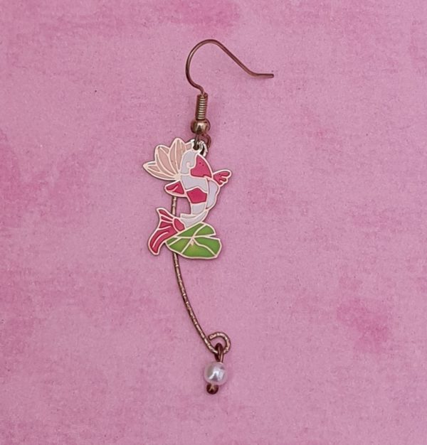 Japanese Fan and Koi Earrings - Image 4