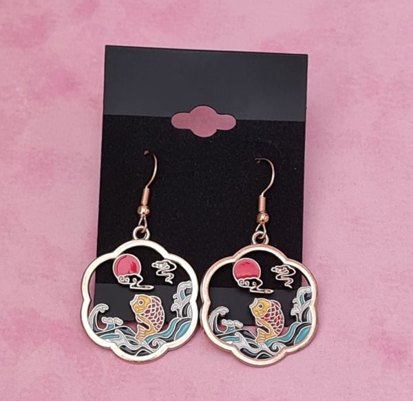 Japanese Koi Earrings - Image 4