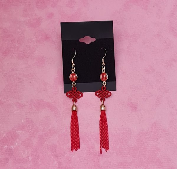 Japanese Lantern Earrings - Image 4