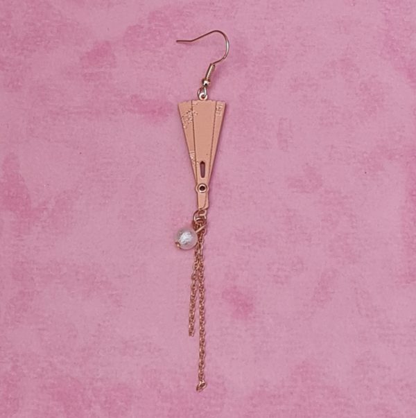 Japanese Foldable Fan Earrings - Image 4