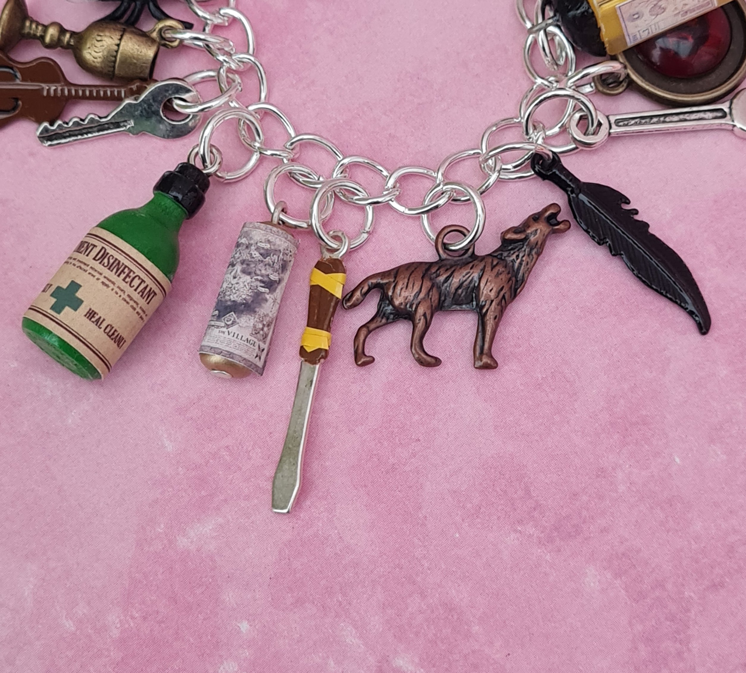 Resident Evil Village of Shadows OOAK Charm Bracelet - Image 6