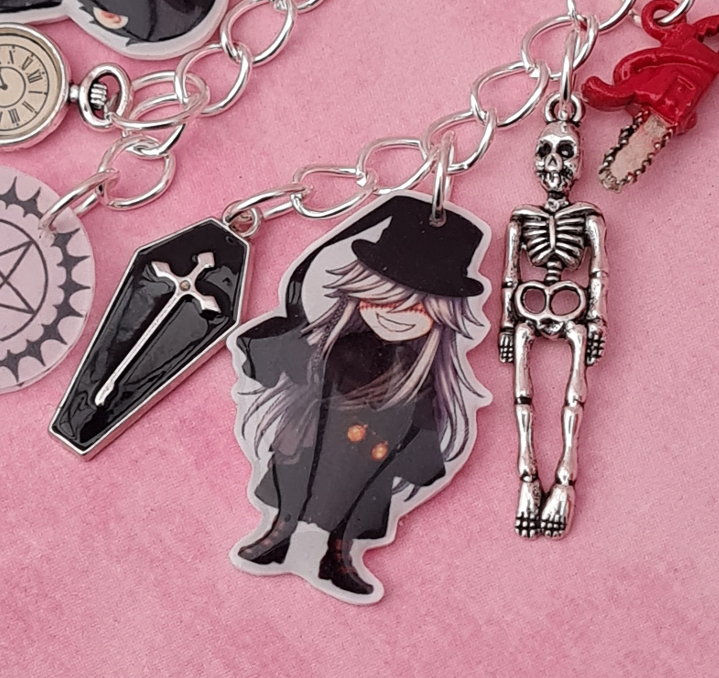Black Butler Charm Keychain - Image 4