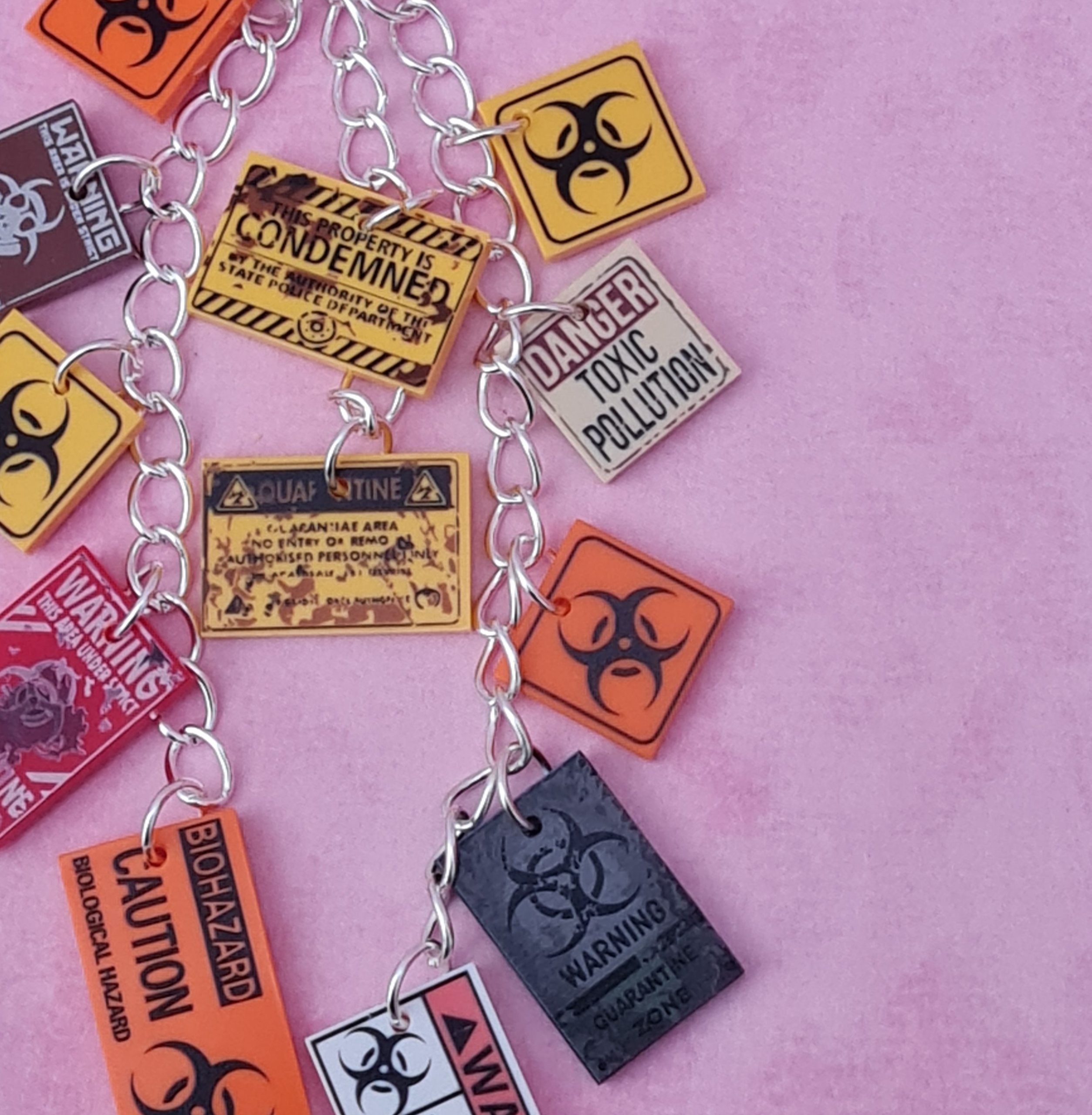 Biohazard Charm Keychain - Image 4